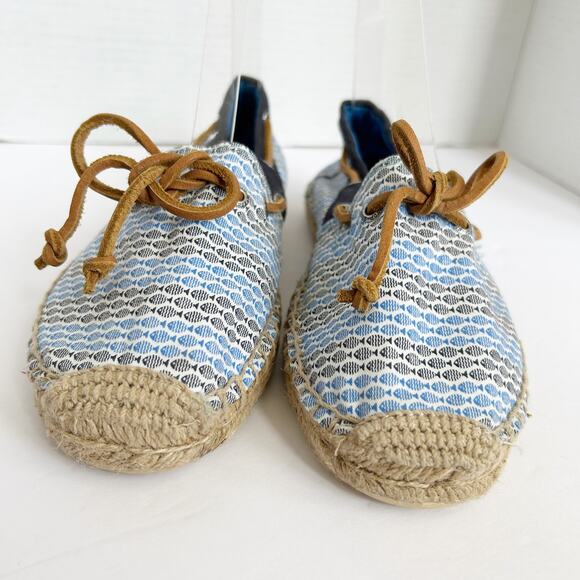 Sperry Top-Sider Katama Fish Espadrilles Boat Shoes Size 7.5 Flats Slip On - Picture 3 of 10